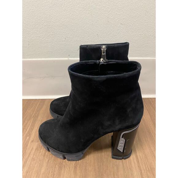 ametist black suede boots Sz 8.5 (sz 39) - Picture 2 of 8